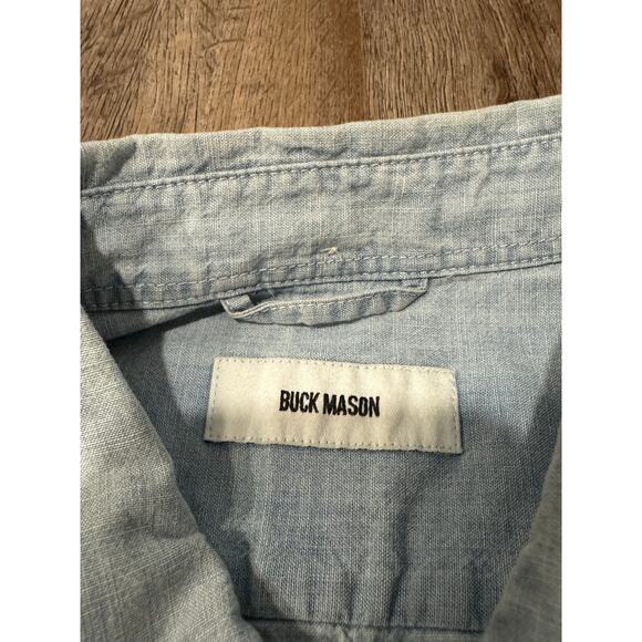 Buck Mason Men's One Pocket Shirt Size Large - Picture 3 of 9